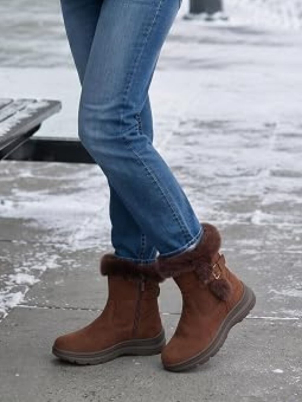 Warm Ankle Boots for Women: Comfortable Winter Fur Lined Snow Boot